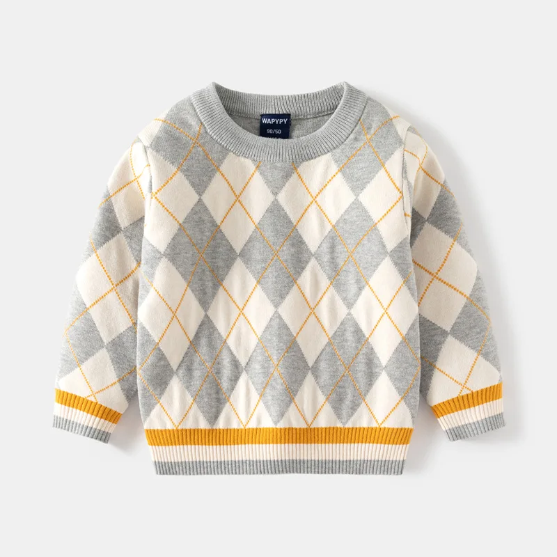 Boys Long Sleeve Argyle Sweater Crew Neck Pullover Knitwear 3-8 Years Old Free Shipping
Boys Long Sleeve Argyle Sweater Crew Neck Pullover Knitwear 3-8 Years Old Free Shipping