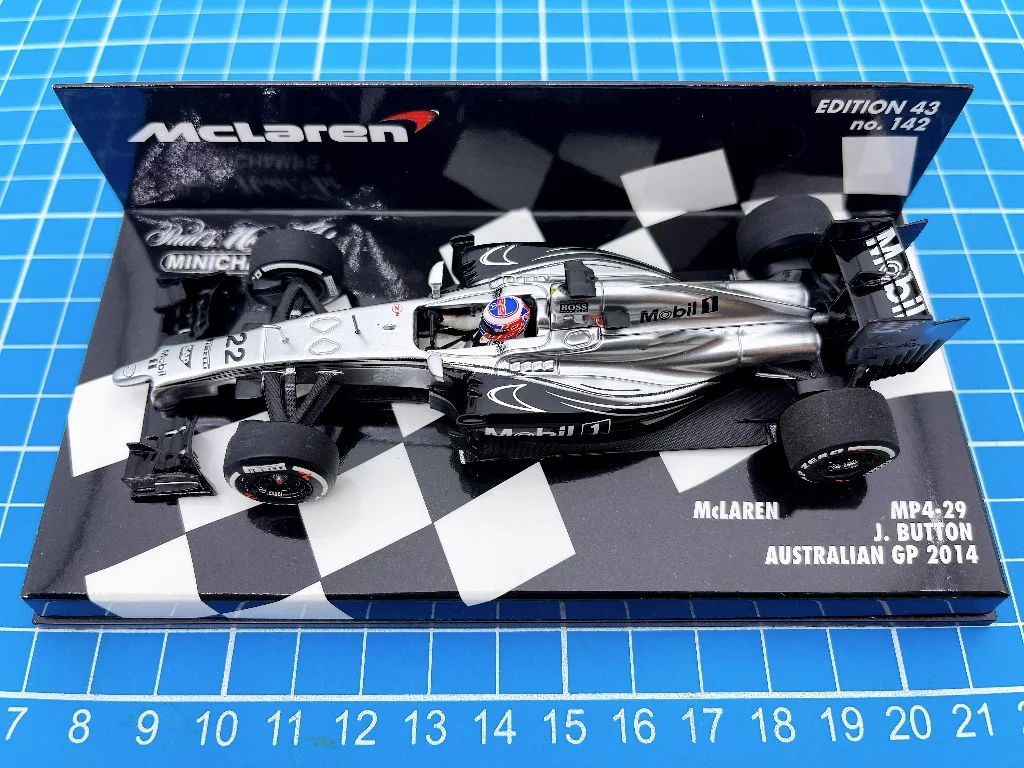 

Minichamps 1:43 F1 MP4-29 2014 Jenson Button Australia Simulation Limited Edition Resin Metal Static Car Model Toy Gift