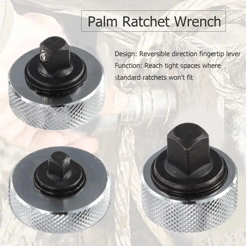 

Mini Ratchet Socket Wrench Whole Steel Palm Ratchet Socket Finger Reversible Ratchet Handle 1/4" 3/8" 1/2" Professional Tools