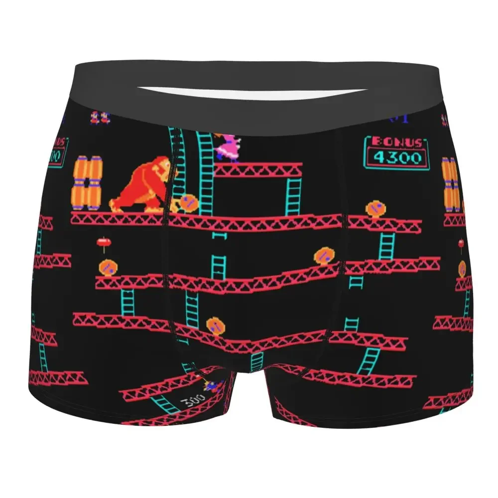 

Men Donkey Kong Underwear Arcade Game Collage Vintage Retro Sexy Boxer Briefs Shorts Panties Homme Breathbale Underpants