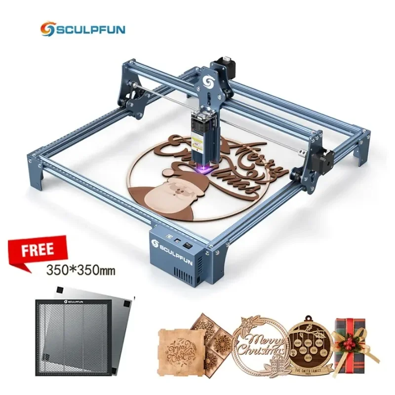 SCULPFUN S9 Laser Machine 90W CO2 CNC Laser Effect Engraving Cutting Tool High Accuracy 410x420mm Carving Quick Assembly
SCULPFUN S9 Laser Machine 90W CO2 CNC Laser Effect Engraving Cutting Tool High Accuracy 410x420mm Carving Quick Assembly