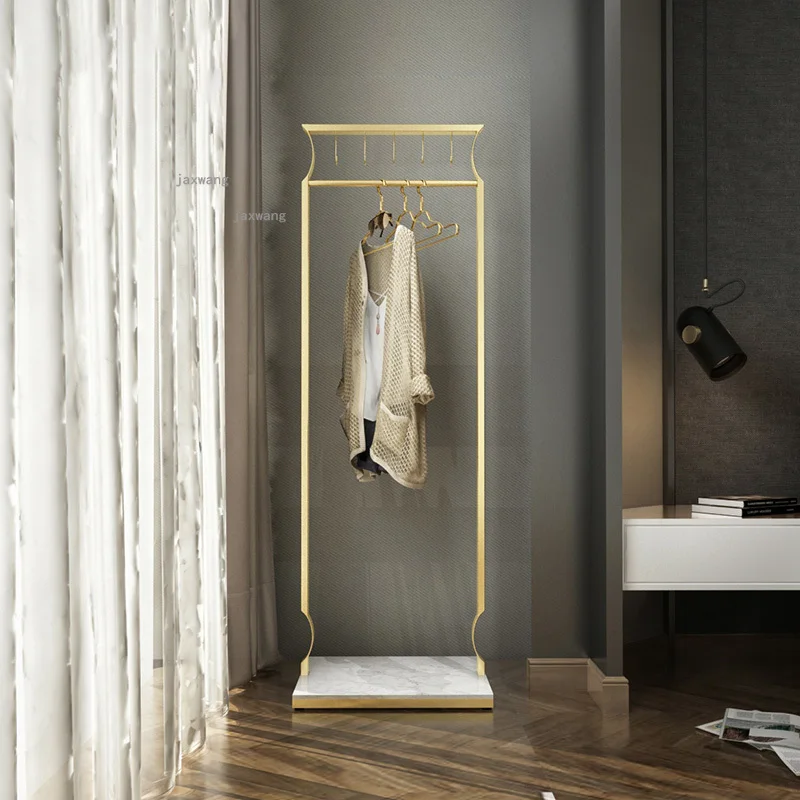 

Hallway Porch Storage Coat Racks Luxury Fitting Room Designer Floor Mobile Minimalist Apartment Hotel Floor Clothing Stands