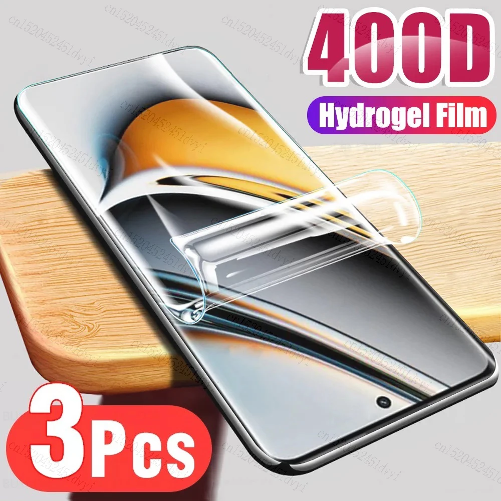 

3PCS Full Cover Hydrogel Film for Realme 11 10 Pro Plus C55 C53 C51 GT Neo 5 3T GT 3 2 Screen Protector For Narzo 60 N55 N53