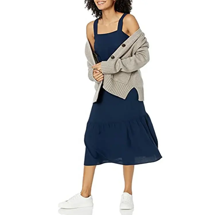 Elegant Casual Women's Dress New Fashion Suspender Summer 2024 Big Pendulum Sleeveless Dress Sexy
Elegant Casual Women's Dress New Fashion Suspender Summer 2024 Big Pendulum Sleeveless Dress Sexy