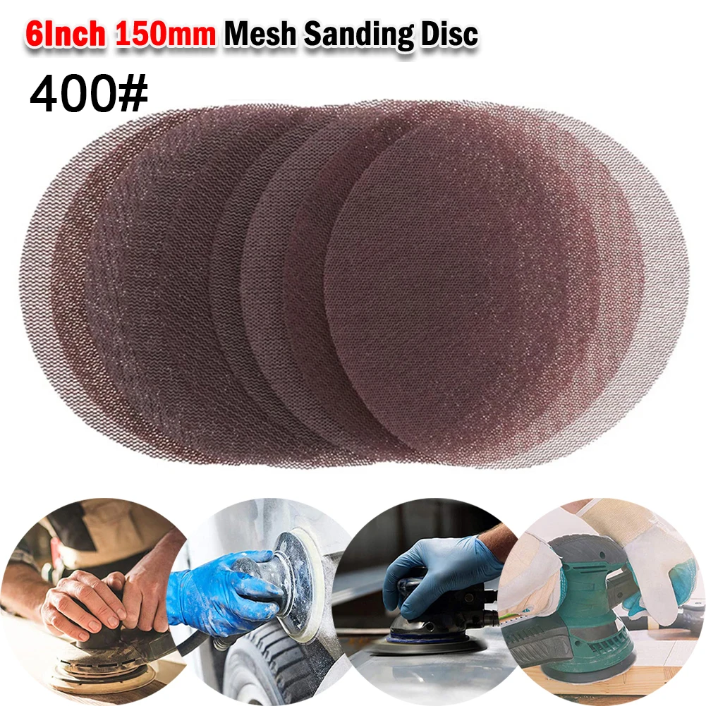 10pcs 6inch 150mm Mesh Sanding Discs Abrasive Dust Disc Anti-Blocking Grinding Sandpaper For Wood Furniture Abrasive Pads
10pcs 6inch 150mm Mesh Sanding Discs Abrasive Dust Disc Anti-Blocking Grinding Sandpaper For Wood Furniture Abrasive Pads