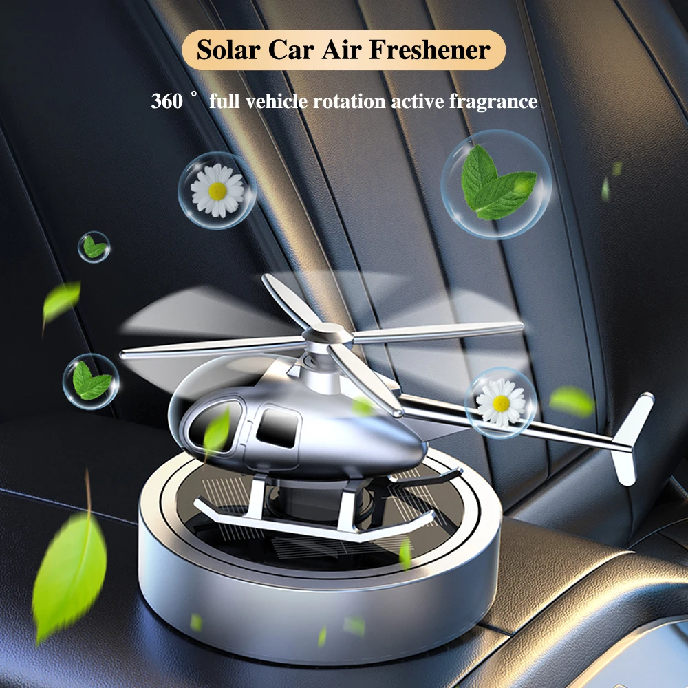 Solar Helicopter Car Air Freshener Aromatherapy Auto Interior Accessories Propeller Rotating Perfume Flavoring Diffuser
Solar Helicopter Car Air Freshener Aromatherapy Auto Interior Accessories Propeller Rotating Perfume Flavoring Diffuser