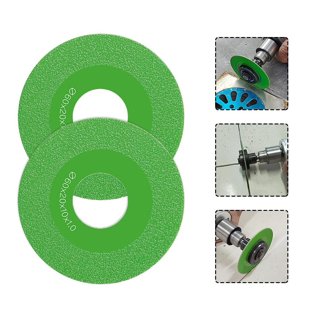 2pcs 60mm Diamond High Manganese Stee Glass Cutting Disc For Smooth Cutting Power Tools Accessories Cutting Blade Brazing
2pcs 60mm Diamond High Manganese Stee Glass Cutting Disc For Smooth Cutting Power Tools Accessories Cutting Blade Brazing