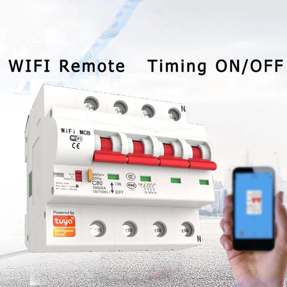 For Tuya 40A WiFi Smart Circuit Breaker Automatic Switch Overload Remote Control Water Pump Water Heater Protection
For Tuya 40A WiFi Smart Circuit Breaker Automatic Switch Overload Remote Control Water Pump Water Heater Protection