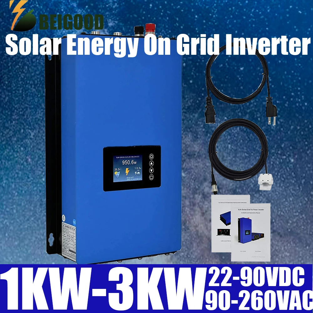 1KW-3KW Solar Energy Grid Tie Inverter Resistor MPPT Controller with Limiter WiFi for Wind Turbines Pure Sine Wave
1KW-3KW Solar Energy Grid Tie Inverter Resistor MPPT Controller with Limiter WiFi for Wind Turbines Pure Sine Wave