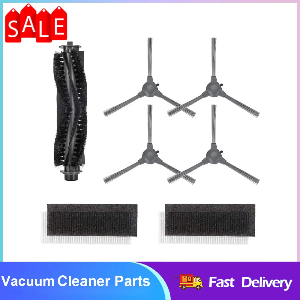 

Vacuum Cleaner Side Brush Filters Rolling Brush For Bagotte BG600 BG700 BG800 Robotic Vacuum Cleaner Replacement Kit