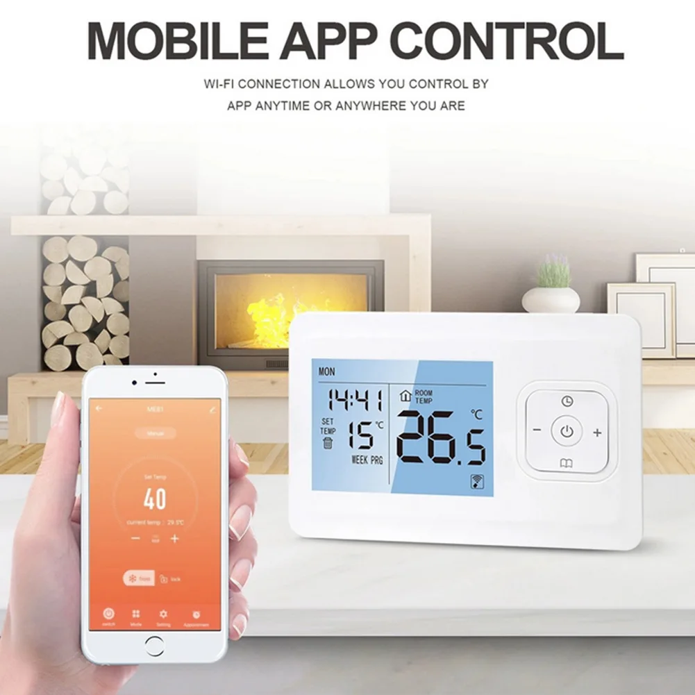 For Floor Heating Water Boiler Wifi Thermostat Temperature Control App Remote Control For Tuya Wireless Thermostat
For Floor Heating Water Boiler Wifi Thermostat Temperature Control App Remote Control For Tuya Wireless Thermostat