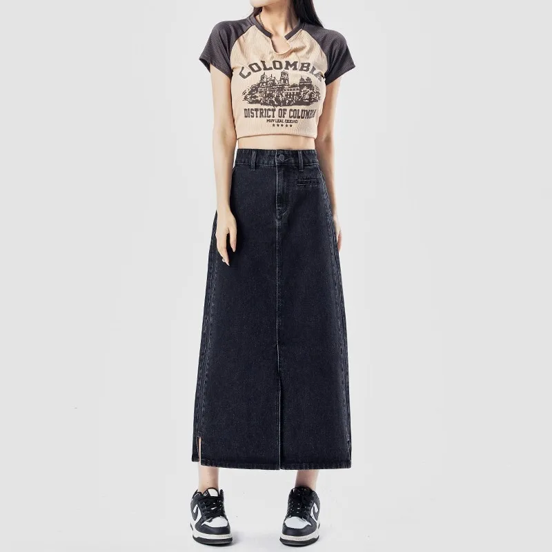 GUUZYUVIZ Summer High Waist Casual Cotton Denim Skirt Women High Street Versatile A Line
GUUZYUVIZ Summer High Waist Casual Cotton Denim Skirt Women High Street Versatile A Line