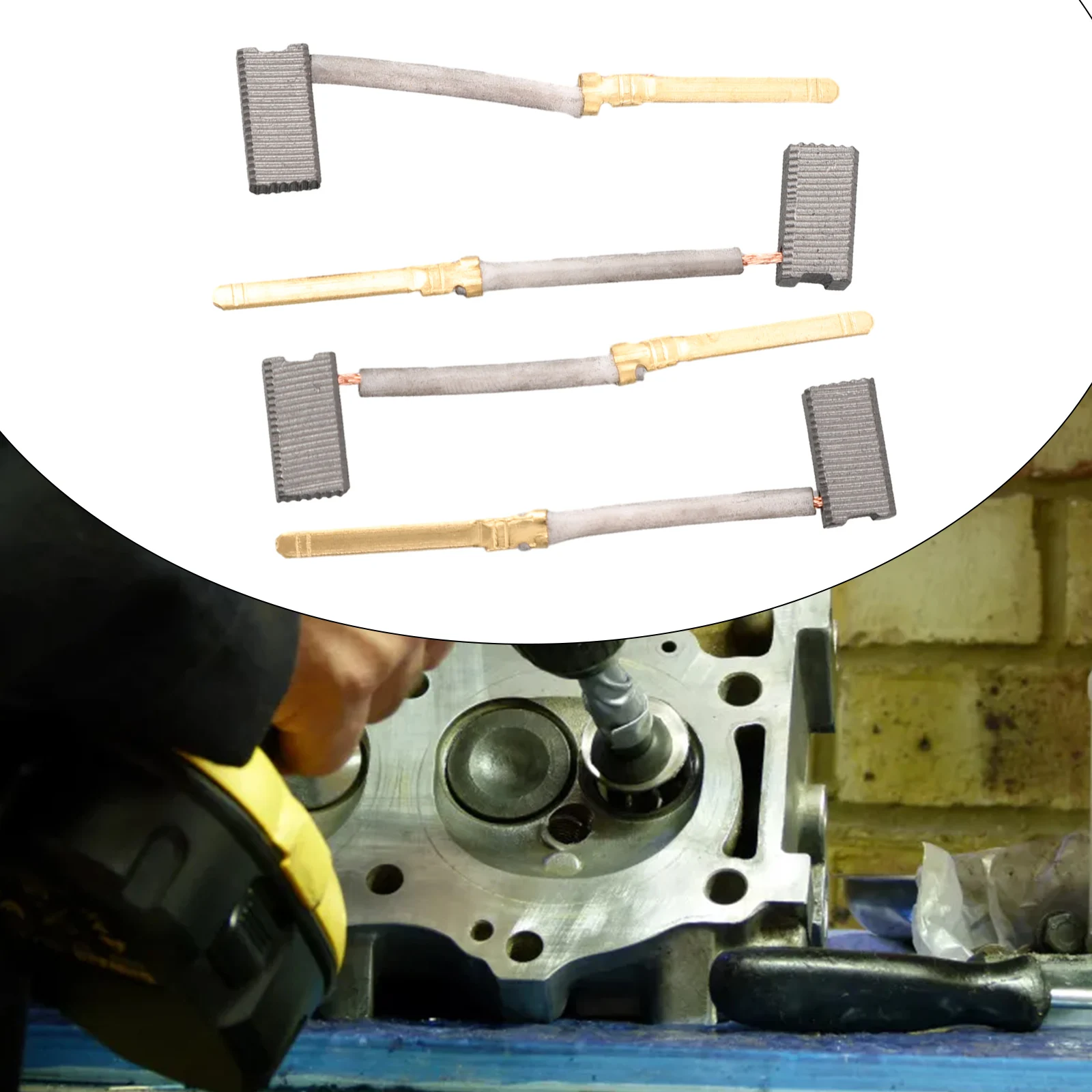 4Pcs Carbon Brushes Replacement Parts 445861-11 445861-25 For DW400 Type1 Type2 Electric Angle Grinder Power Tools Accessories
4Pcs Carbon Brushes Replacement Parts 445861-11 445861-25 For DW400 Type1 Type2 Electric Angle Grinder Power Tools Accessories
