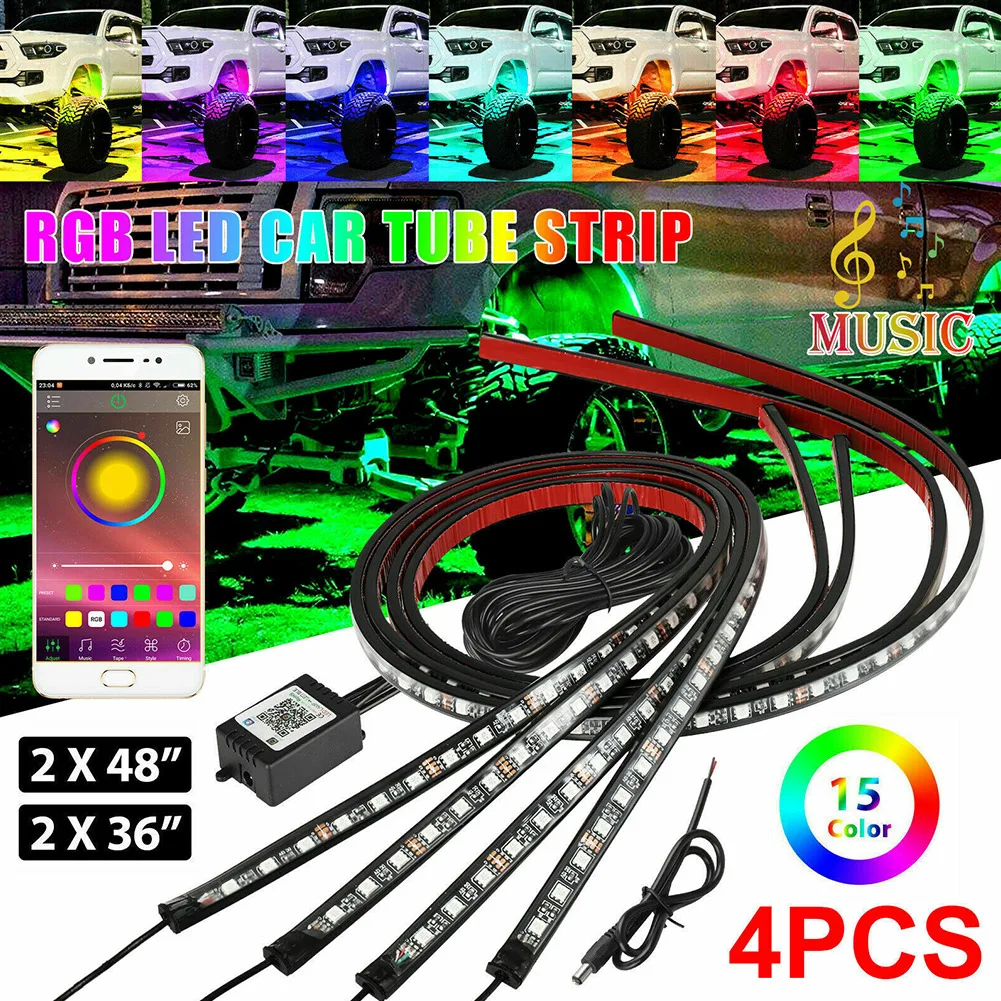 12V DC RGB APP Control Car Neon LED Atmosphere Light Chassis Underbody Underglow Lamp APP Control Version
12V DC RGB APP Control Car Neon LED Atmosphere Light Chassis Underbody Underglow Lamp APP Control Version