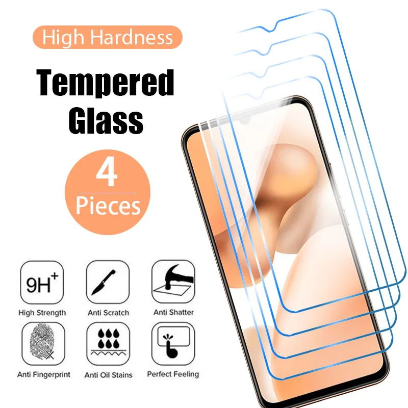 

2/4Pcs Tempered Glass For VIVO Y70 Y15 Y33s Y72 Y55S Y27S Y100 Y100i V20 V23 V25 V21 V27e 5G Screen Protector Protective Glass