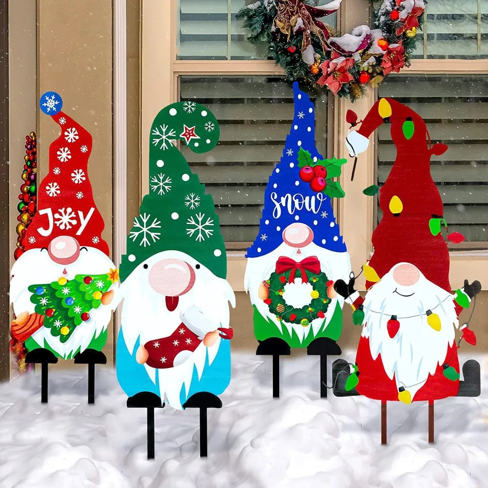 Outdoor Iron Art Decoration Santa Claus Sculpture Metal Crafts Garden Courtyard Ground Insertion Ornaments Christmas Decorations 
Outdoor Iron Art Decoration Santa Claus Sculpture Metal Crafts Garden Courtyard Ground Insertion Ornaments Christmas Decorations