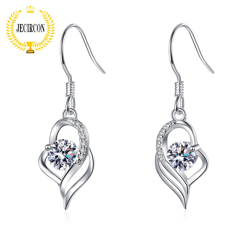 JECIRCON 925 Sterling Silver Moissanite Drop Earrings for Women Temperament Long Fashion Earhook Constellation Heart Jewelry 
JECIRCON 925 Sterling Silver Moissanite Drop Earrings for Women Temperament Long Fashion Earhook Constellation Heart Jewelry