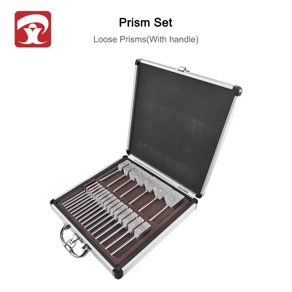 High Quality Ophthalmic Optical Optometry Glass K9 Loose Prism Bars Stainless Steel Handle Kit Set Aluminum Case Packed LP-22H
High Quality Ophthalmic Optical Optometry Glass K9 Loose Prism Bars Stainless Steel Handle Kit Set Aluminum Case Packed LP-22H