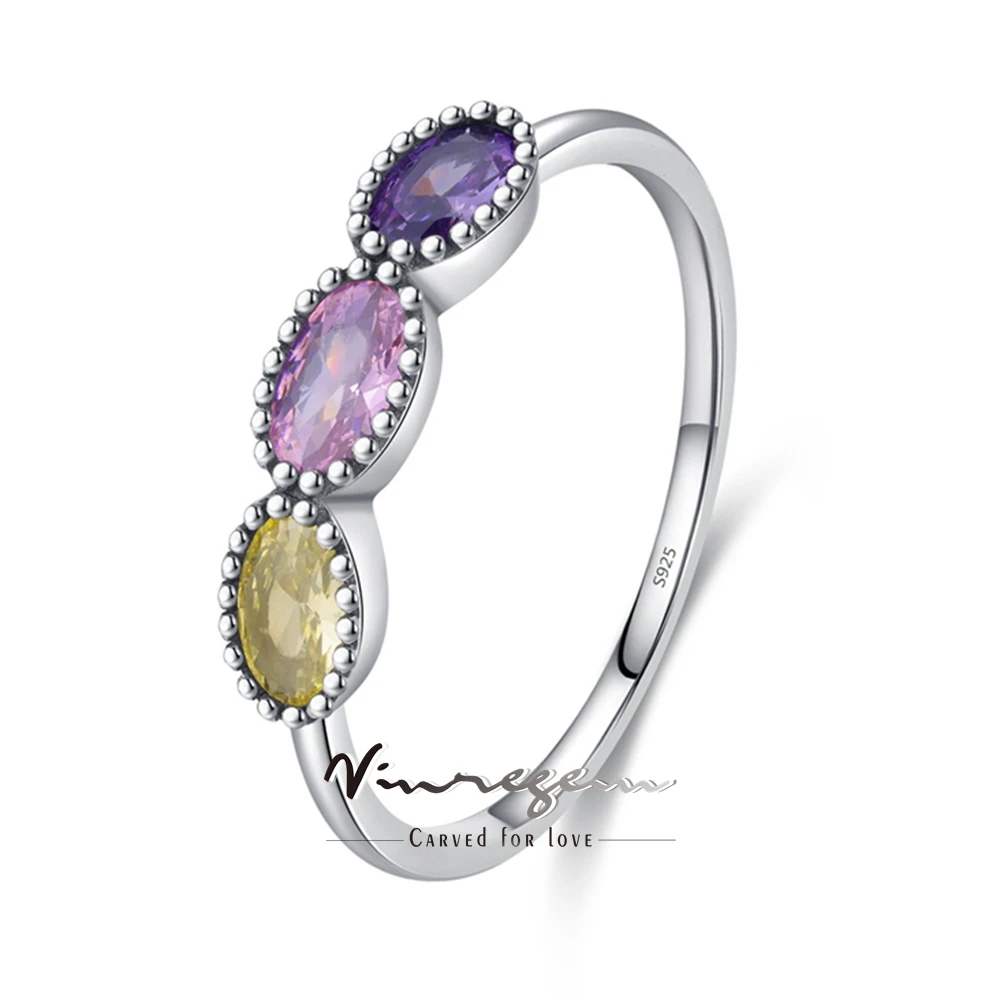 

Vinregem 3*5 MM Oval Cut Zircon Gemstone Bohemia Ring for Women 100% 925 Sterling Silver Wedding Party Fine Jewelry Wholesale