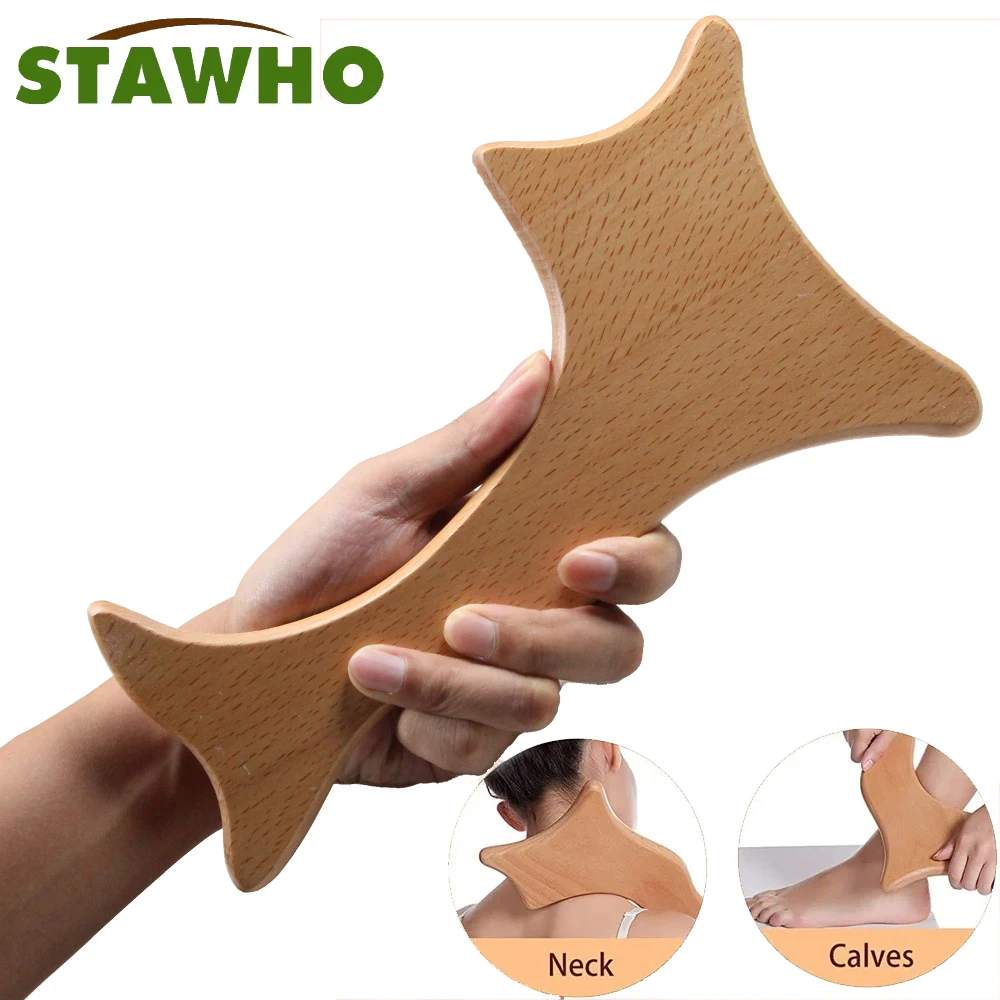 

Gua Sha Massage Tool,Wood Therapy Massage Tools, Lymphatic Drainage Massager,Grip Scraping Board,Anti Cellulite,for Muscle,Back