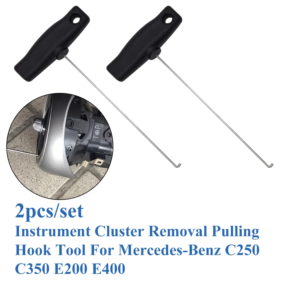 2pc Instrument Cluster Removal Pulling Hook Tool For Benz T40207 Hook Air Conditioning Port Removal 154mm
2pc Instrument Cluster Removal Pulling Hook Tool For Benz T40207 Hook Air Conditioning Port Removal 154mm