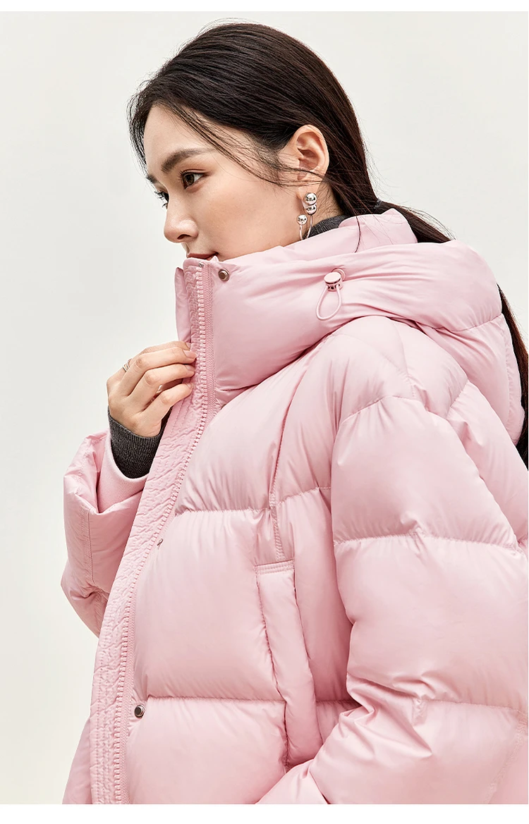 SENTUBILA Hooded Puffer Down Coat for Women 2024 Winter Lightweight Warmth 90% White Duck Down Short Jacket Outerwear W44Y55965 SENTUBILA Hooded Puffer Down Coat for Women 2024 Winter Lightweight Warmth 90% White Duck Down Short Jacket Outerwear W44Y55965