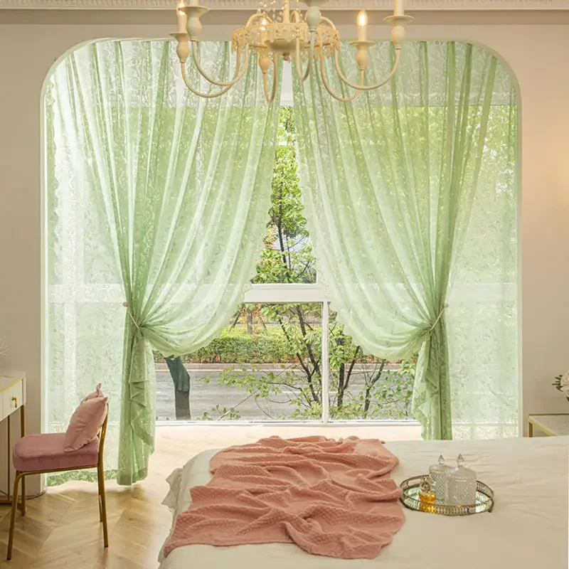 Кружевные шторы, легкие потертые шикарные прозрачные шторы с цветочным узором для спальни, с карманами, с жемчужинами, для дома
Кружевные шторы, легкие потертые шикарные прозрачные шторы с цветочным узором для спальни, с карманами, с жемчужинами, для дома
