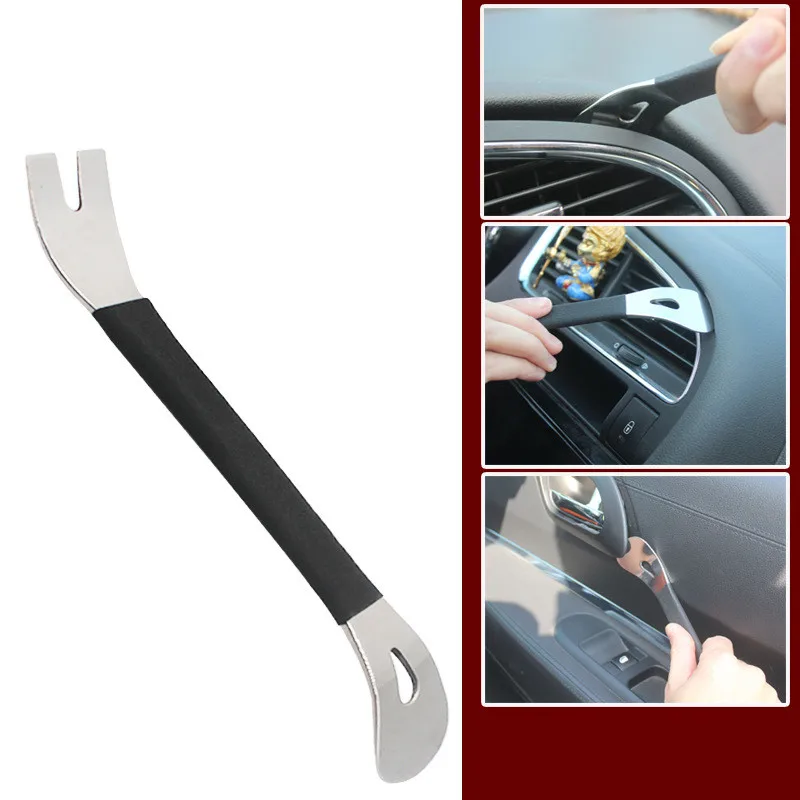 

Car Trim Removal Hand Tool Interior Panel Lift Disassembly Pry Puller Audio Opening Metal Spudger Repair Screwdriver