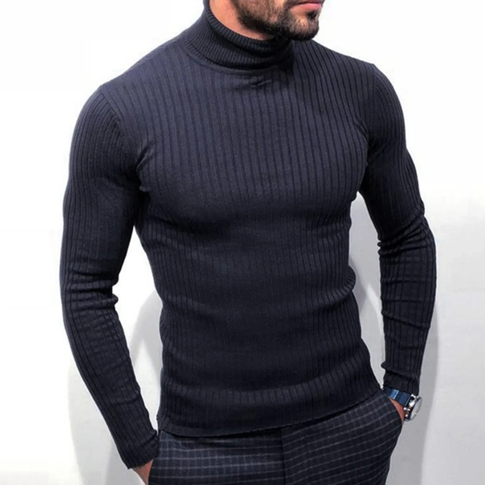 Mens Autumn And Winter Fashion Casual Solid Color Turtleneck Fashion Casual Tight Slim Sweater Coat Big And Tall Winter Coat
Mens Autumn And Winter Fashion Casual Solid Color Turtleneck Fashion Casual Tight Slim Sweater Coat Big And Tall Winter Coat