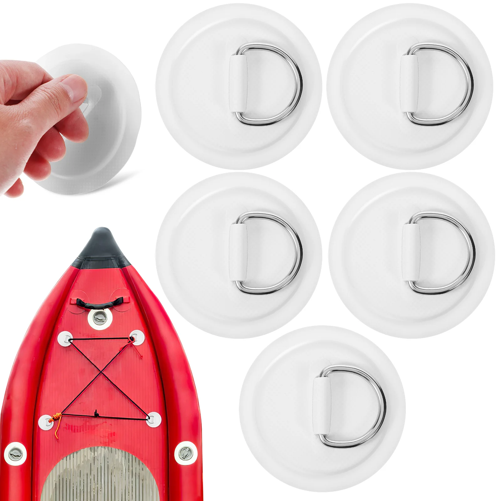 D Ring Pads Kayak D Ring PVC Patch Canoe Rafting Accessories for Inflatable Boat Surfboard Paddle Board Rubber
D Ring Pads Kayak D Ring PVC Patch Canoe Rafting Accessories for Inflatable Boat Surfboard Paddle Board Rubber
