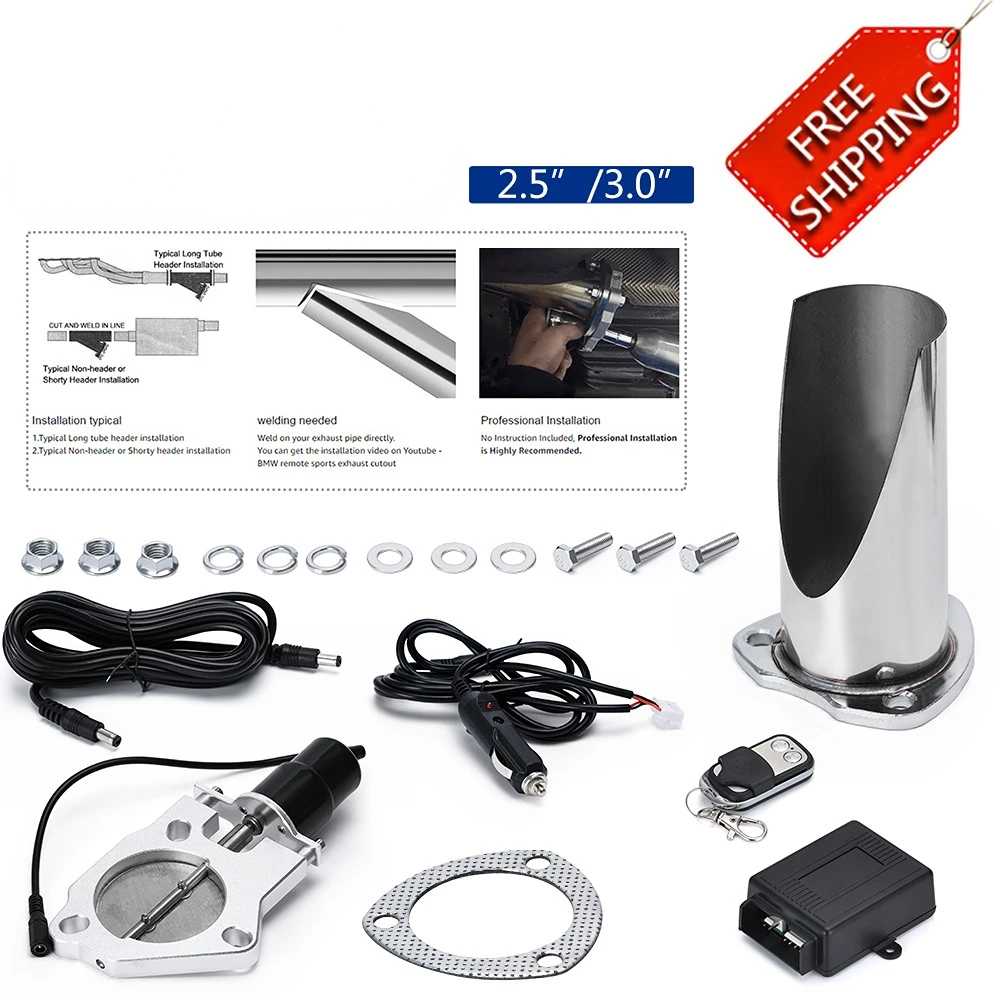 2.5" / 3" Electric Stainless Steel Exhaust System Exhaust Cutout CutOut Valve With Remote Control Be Cut Pipe Exhaust CutOut
2.5" / 3" Electric Stainless Steel Exhaust System Exhaust Cutout CutOut Valve With Remote Control Be Cut Pipe Exhaust CutOut