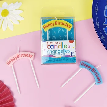 Brinquedos Educativos de Cozinha de Madeira: Um Mundo de Imaginação e Aprendizado para Crianças 7 Creative Happy Birthday Archway Candle Party Children's Anniversary Baking Cake Decoration Decoration Rainbow Candles