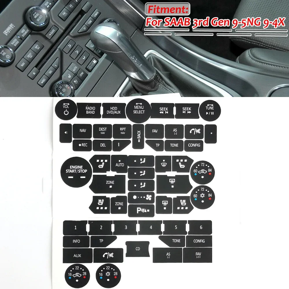 Автомобильный интерьер мультимедиа AC климат-контроль Кнопка ремонт комплект автомобильные наклейки Сменные наклейки для SAAB Gen 3 9-5NG 9-4X
Автомобильный интерьер мультимедиа AC климат-контроль Кнопка ремонт комплект автомобильные наклейки Сменные наклейки для SAAB Gen 3 9-5NG 9-4X