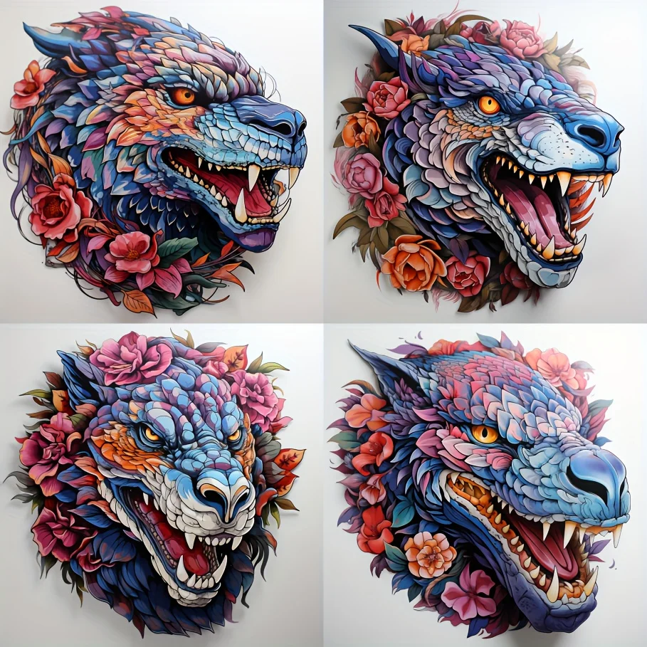 Car Sticker 4 In 1 Dragon Decal Wall Refrigerator Toilet Decal Decal Turtle Dinosaur Chameleon Dragon Masking Marks 1
Car Sticker 4 In 1 Dragon Decal Wall Refrigerator Toilet Decal Decal Turtle Dinosaur Chameleon Dragon Masking Marks 1