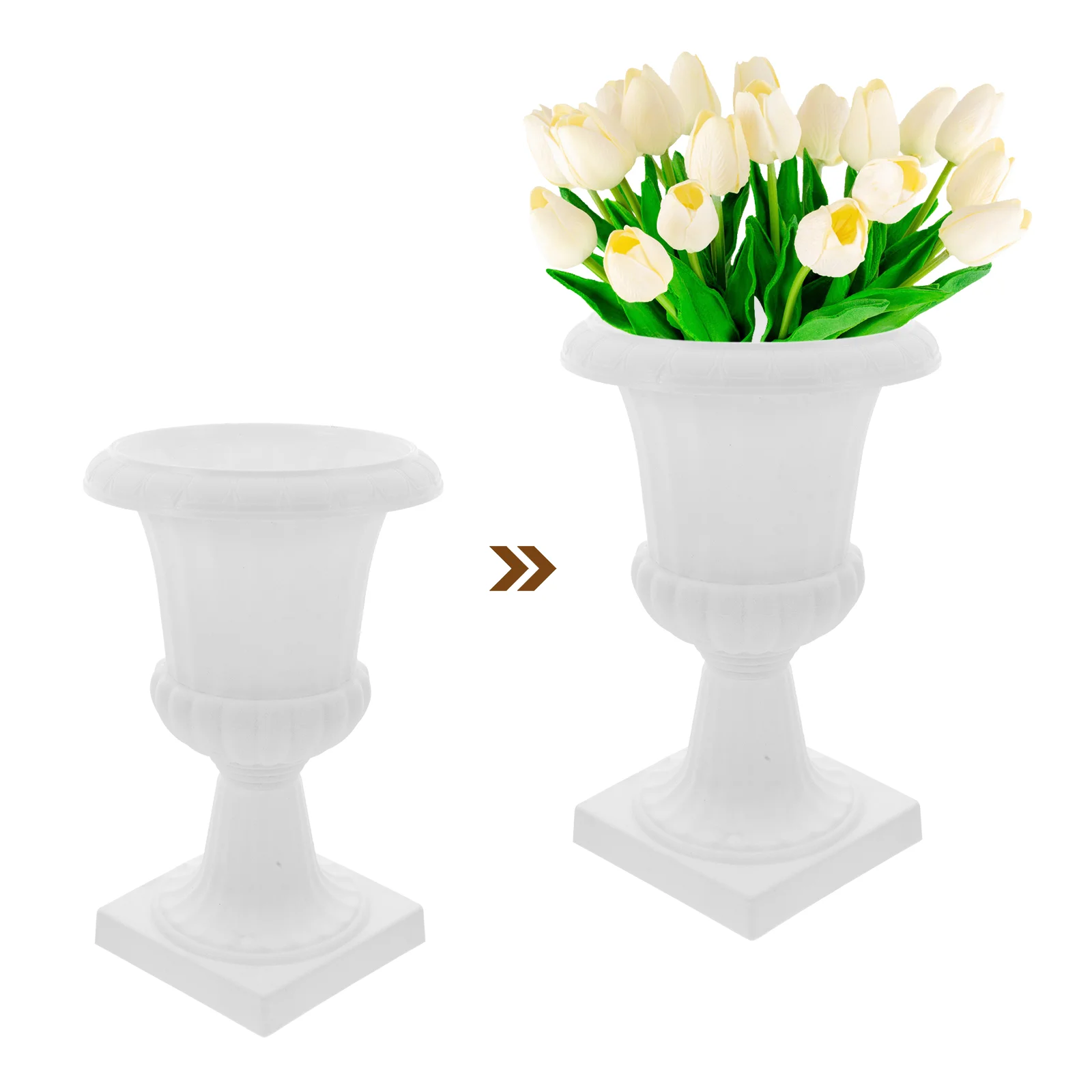 White Indoor Planter Plastic Roman Planter Garden Succulent Container Front Porch Removable Flower Pot Wedding For Outdoor
White Indoor Planter Plastic Roman Planter Garden Succulent Container Front Porch Removable Flower Pot Wedding For Outdoor