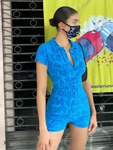 Elegant Woman Bodycon Romper Womens Jumpsuit Shorts Single Breasted Button One Piece Bodysuit Turndown Collar Ropa Para Mujer 
Elegant Woman Bodycon Romper Womens Jumpsuit Shorts Single Breasted Button One Piece Bodysuit Turndown Collar Ropa Para Mujer