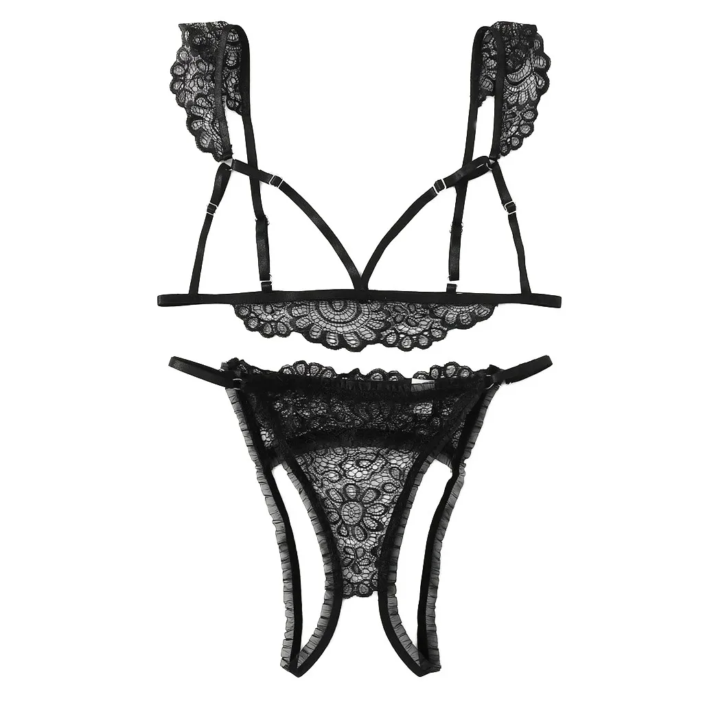 Hot Erotic Lace Sets Women Lingerie Sexy Hollow Underwear Open Bra Crotchless Sexy Lingerie Teddy G-String Thong Sleepwear
Hot Erotic Lace Sets Women Lingerie Sexy Hollow Underwear Open Bra Crotchless Sexy Lingerie Teddy G-String Thong Sleepwear
