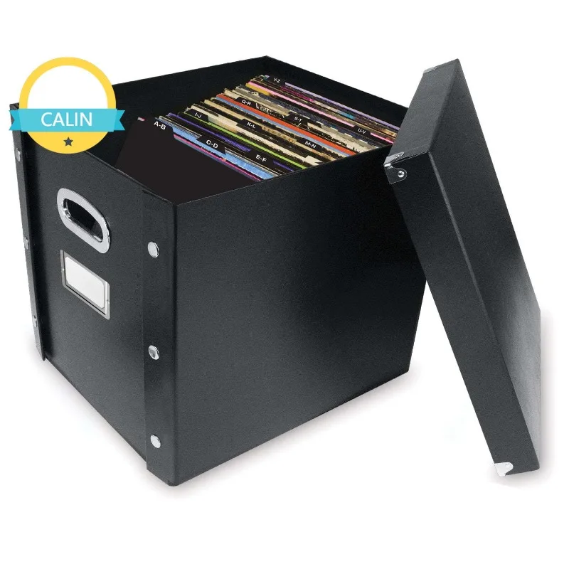 Snap-N-Store Vinyl Records Storage Box with 13 Count Record Guides, Black, Adults
Snap-N-Store Vinyl Records Storage Box with 13 Count Record Guides, Black, Adults