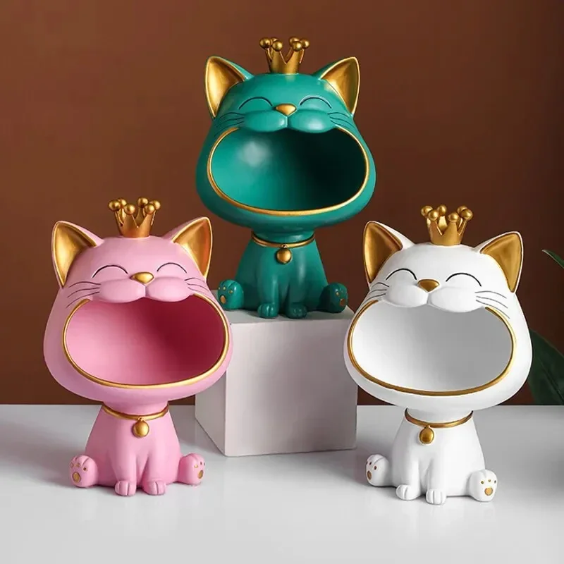 Crown Big Mouth Cat Entry Key, Snack Storage Tray, Decorative Decoration, Light Luxury Office Table, Gift Sculpture
Crown Big Mouth Cat Entry Key, Snack Storage Tray, Decorative Decoration, Light Luxury Office Table, Gift Sculpture