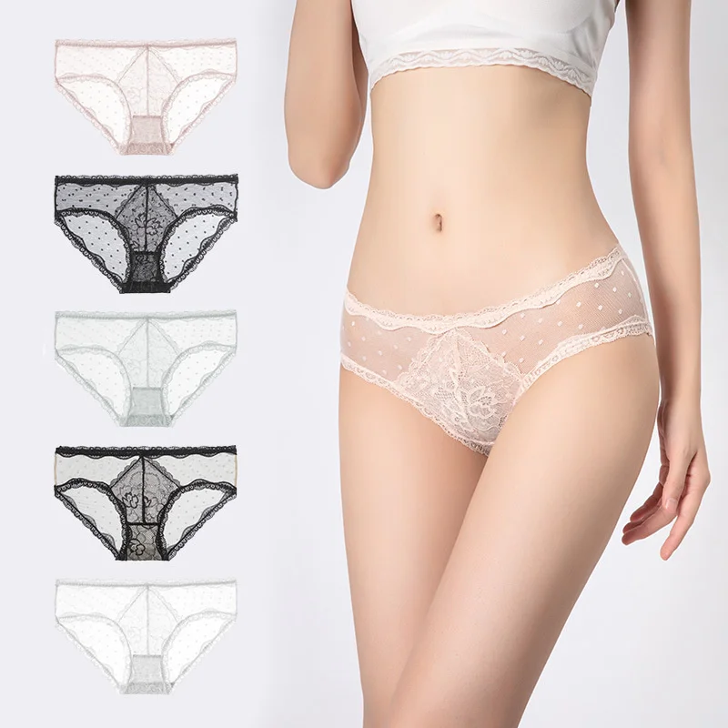 

Sexy Lace Thong Women Panties Low Waist Panties Transparent Underwear Ladies Briefs Lingere Panty Underware Womens Lingerie