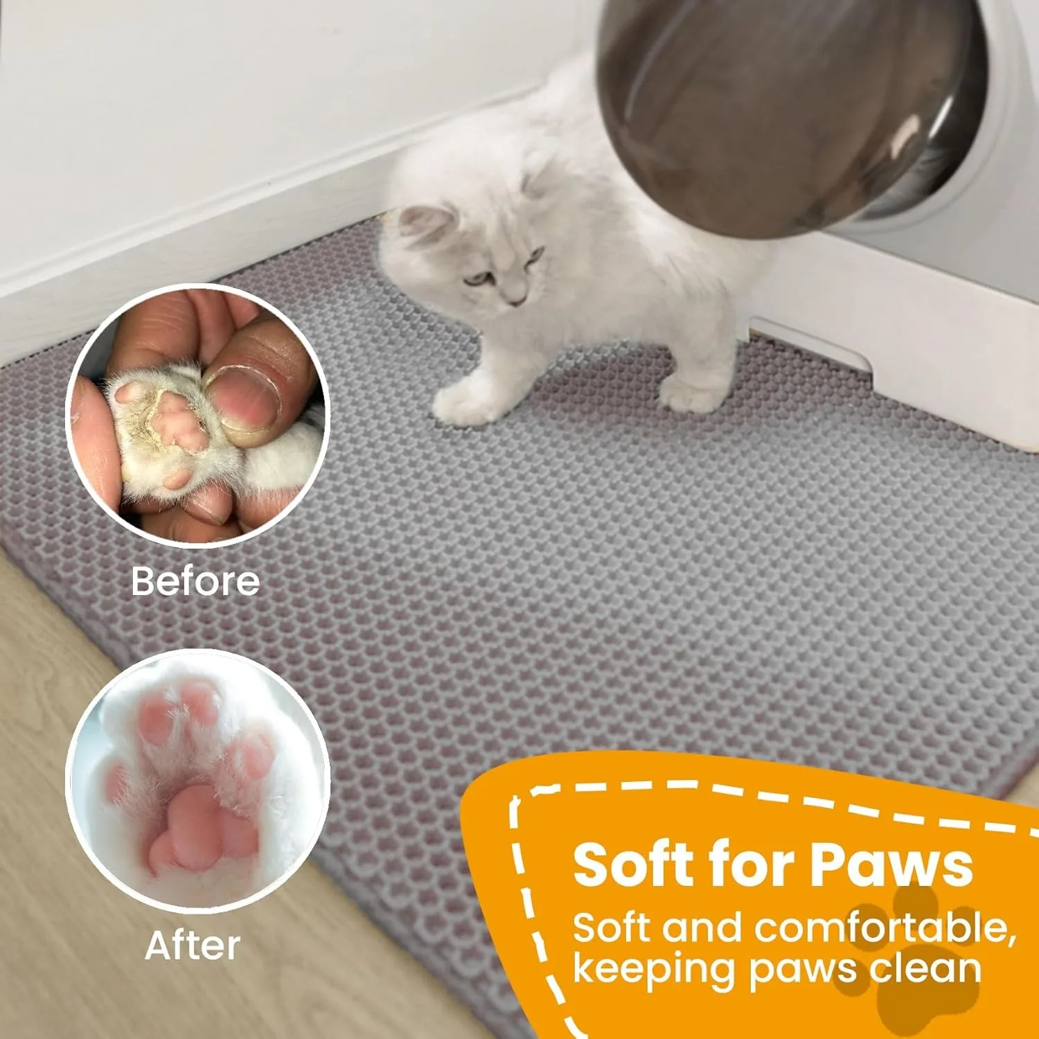 Double-Layer Waterproof Cat Litter Mat – Non-Slip, Wear-Resistant Litter Box Trapping Mat Double-Layer Waterproof Cat Litter Mat – Non-Slip, Wear-Resistant Litter Box Trapping Mat