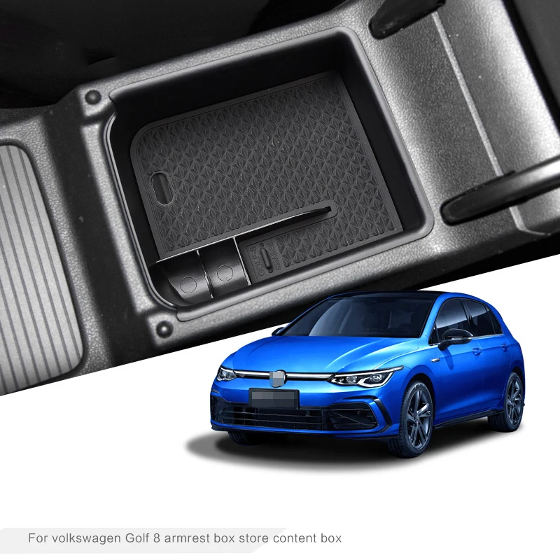 

Подлокотник центральной консоли для Volkswagen VW Golf 8 MK8 Golf8 2019-2022, центральный органайзер для хранения, автомобильные аксессуары