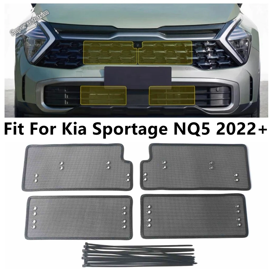 Car Front Grill Grille Insect Mesh Protection Insert Net Cover Anti-insect Accessories Auto Kit For Kia Sportage NQ5 2022 - 2024 
Car Front Grill Grille Insect Mesh Protection Insert Net Cover Anti-insect Accessories Auto Kit For Kia Sportage NQ5 2022 - 2024