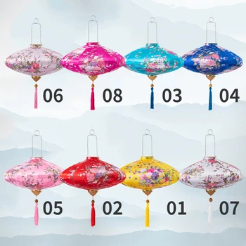 클래식 문화 랜턴, 중국 전통 랜턴, 12 인치 플라잉 쏘서, 중추절 새해 행잉 장식 상품 이미지