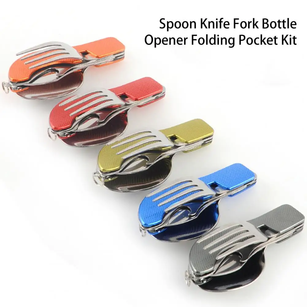 Camping Tableware Portable Reusable with Key Ring Travel Accessories Camping Utensil Cutlery Multitool
Camping Tableware Portable Reusable with Key Ring Travel Accessories Camping Utensil Cutlery Multitool