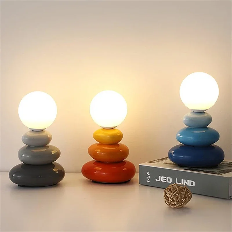 Modern Creative Table Lamps Ceramic Pebble Frosted Glass for Bedroom Bedside Children's Room USB Desktop Decoration Table Light
Modern Creative Table Lamps Ceramic Pebble Frosted Glass for Bedroom Bedside Children's Room USB Desktop Decoration Table Light