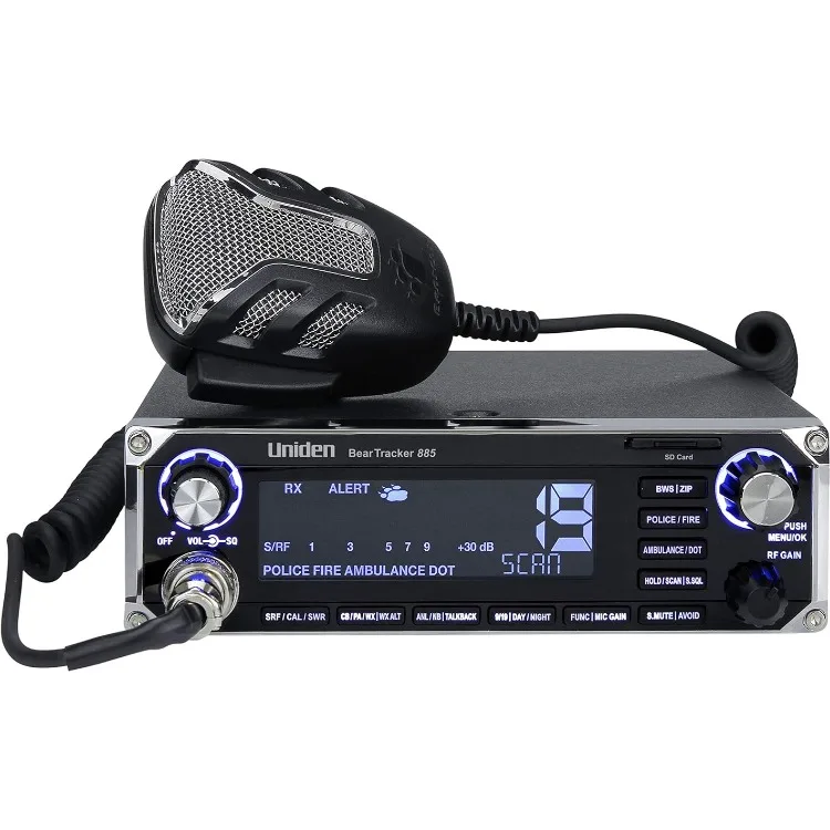 Uniden BEARTRACKER 885 Hybrid Full-Featured CB Radio + Digital TrunkTracking Police/Fire/Ambulance/DOT Scanner
Uniden BEARTRACKER 885 Hybrid Full-Featured CB Radio + Digital TrunkTracking Police/Fire/Ambulance/DOT Scanner