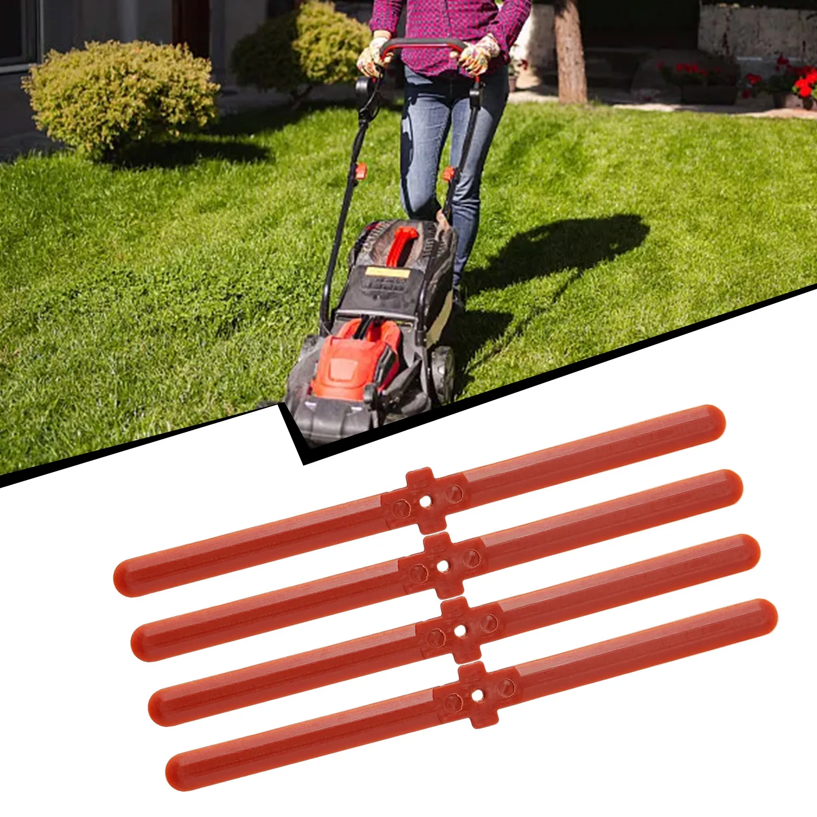 4x Plastic Blades For Mower Cordless Grass Rope Trimmer Brush Cutter Lawm Mower Replacement Grass Cutter Blades Set
4x Plastic Blades For Mower Cordless Grass Rope Trimmer Brush Cutter Lawm Mower Replacement Grass Cutter Blades Set