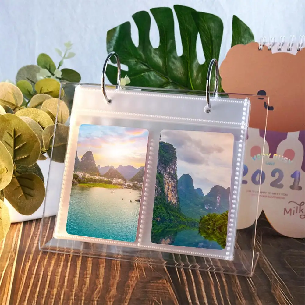 Desktop Photo Album Stylish Flip-photo Frame Desk Calendar Album for Home Office Small Acrylic Photo Book for 3/4/5/6 Inch 
Desktop Photo Album Stylish Flip-photo Frame Desk Calendar Album for Home Office Small Acrylic Photo Book for 3/4/5/6 Inch