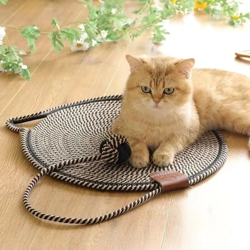 Sharpen Nails tool Cats Sleeping Mat With Ball Sofa Furniture Protect Pets Toys Braided cotton rope cat scratching mat
Sharpen Nails tool Cats Sleeping Mat With Ball Sofa Furniture Protect Pets Toys Braided cotton rope cat scratching mat